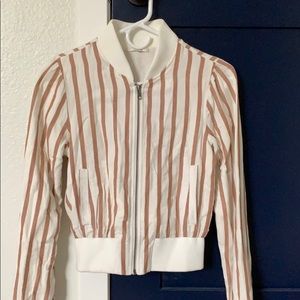 Striped Bomber Jacket